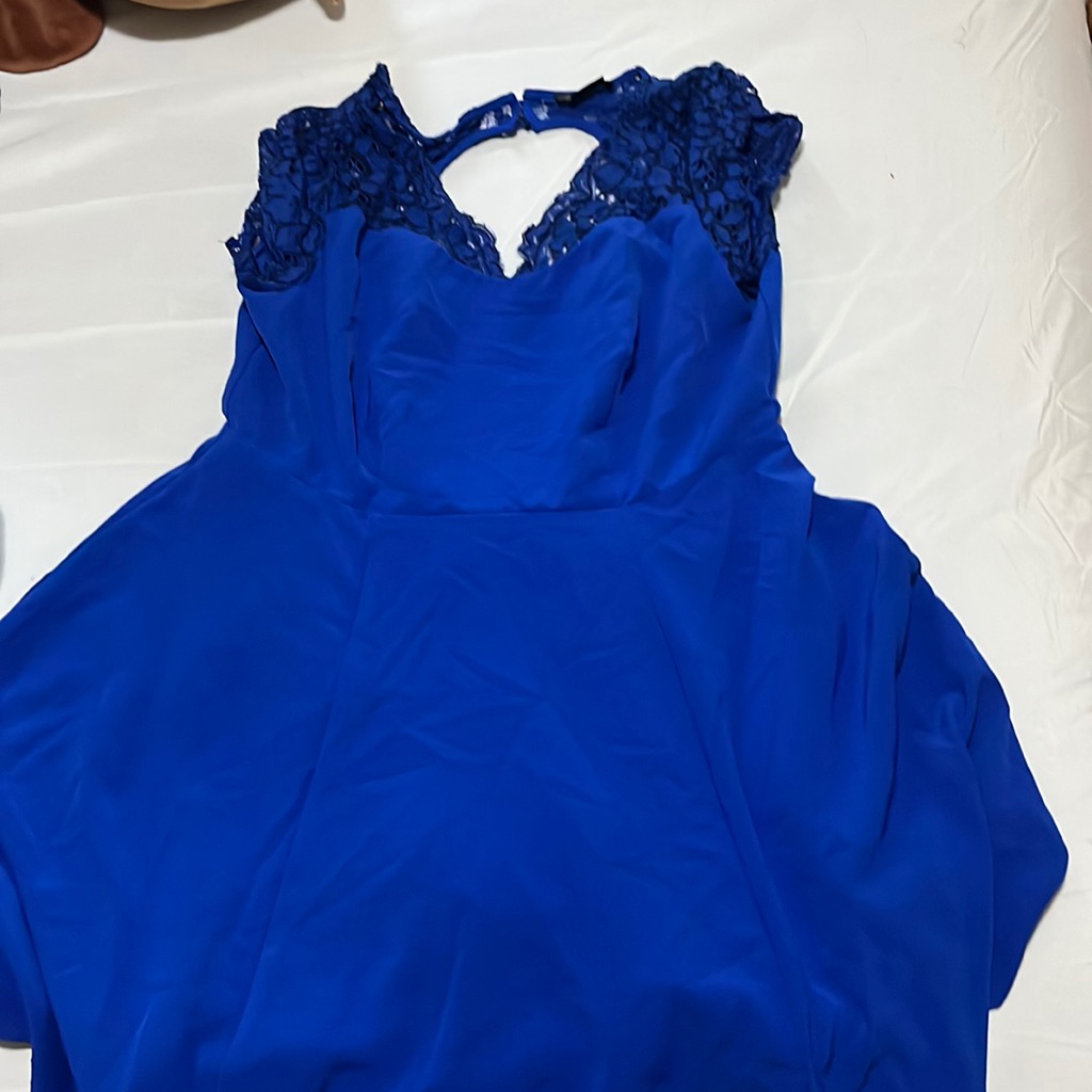 Blue Christian Siriano Dress